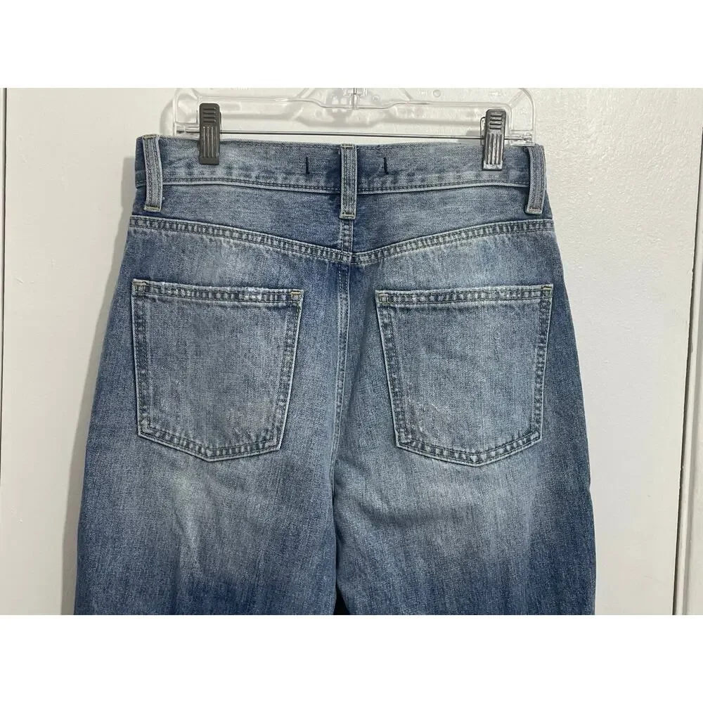 Willow & Root Jeans Size 26 High Rise Vintage Dad Jean Distressed Festival